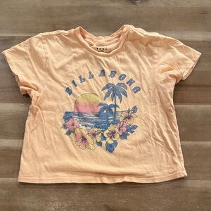 Billabong Kids Peach Tropical Tee